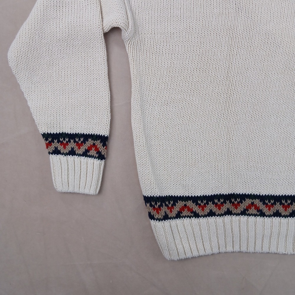 American Eagle XL Mens Sweater V Neck Cricket Chunky Knit 22x25 Vintage - Picture 14 of 14